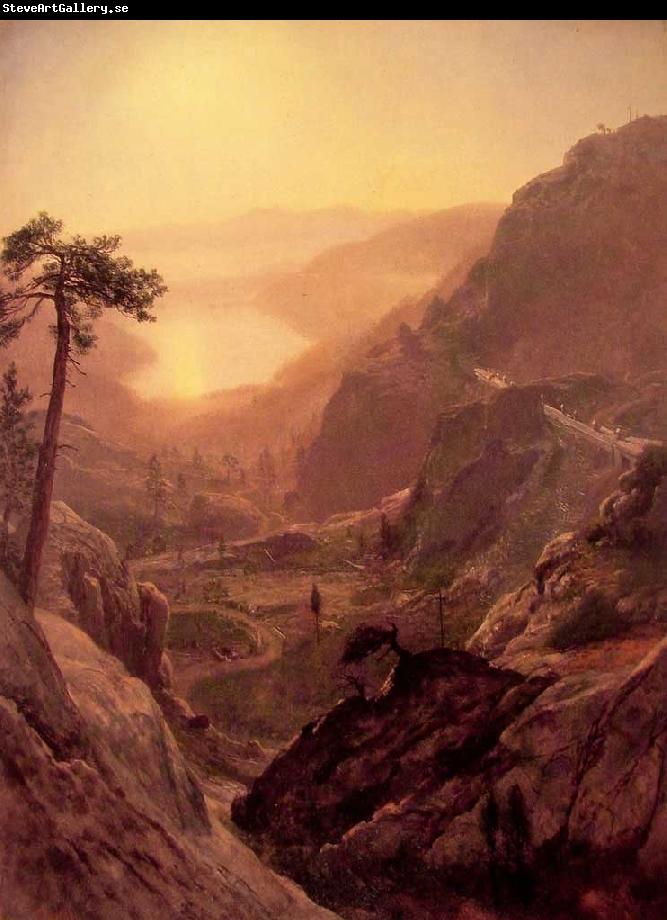 Albert Bierstadt View of Donner Lake, California